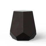 Faceted Fiber-Reinforced Concrete Outdoor Stool