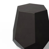 Faceted Fiber-Reinforced Concrete Outdoor Stool