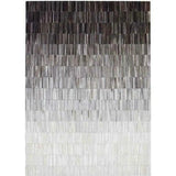 Fade Grey Hair On Hide Area Rug By Linie