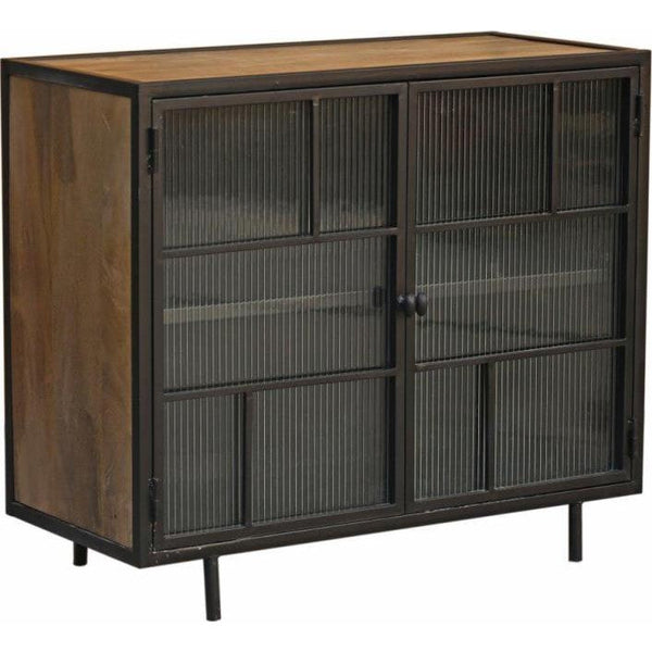 Faillon Wood 2 Door Wood Cabinet-Accent Cabinets-LOOMLAN-LOOMLAN