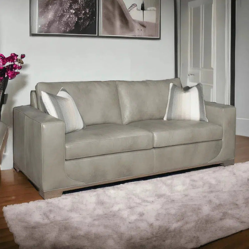 Fairview Custom Leather Sofa - Made to Order in the USA Sofas & Loveseats LOOMLAN By Uptown Sebastian