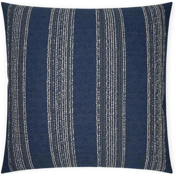 Farkle Navy Global Navy Large Throw Pillow Insert - LOOMLAN - D.V. Kap - Throw Pillows