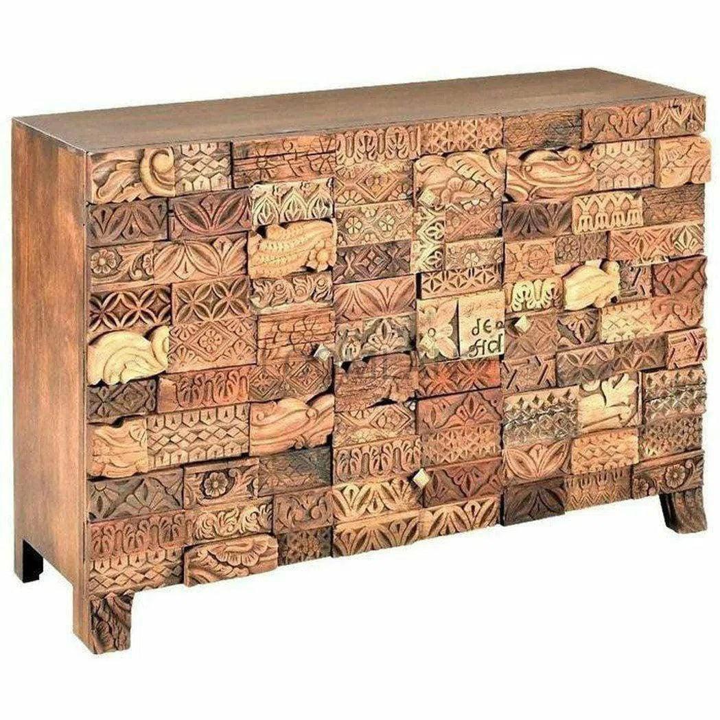 Farmhouse Blocks Sideboard 3 Drawers