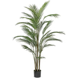 Le Present-Faux Botanical Green Indoor Madagascar-Potted Plants-58" H-LOOMLAN