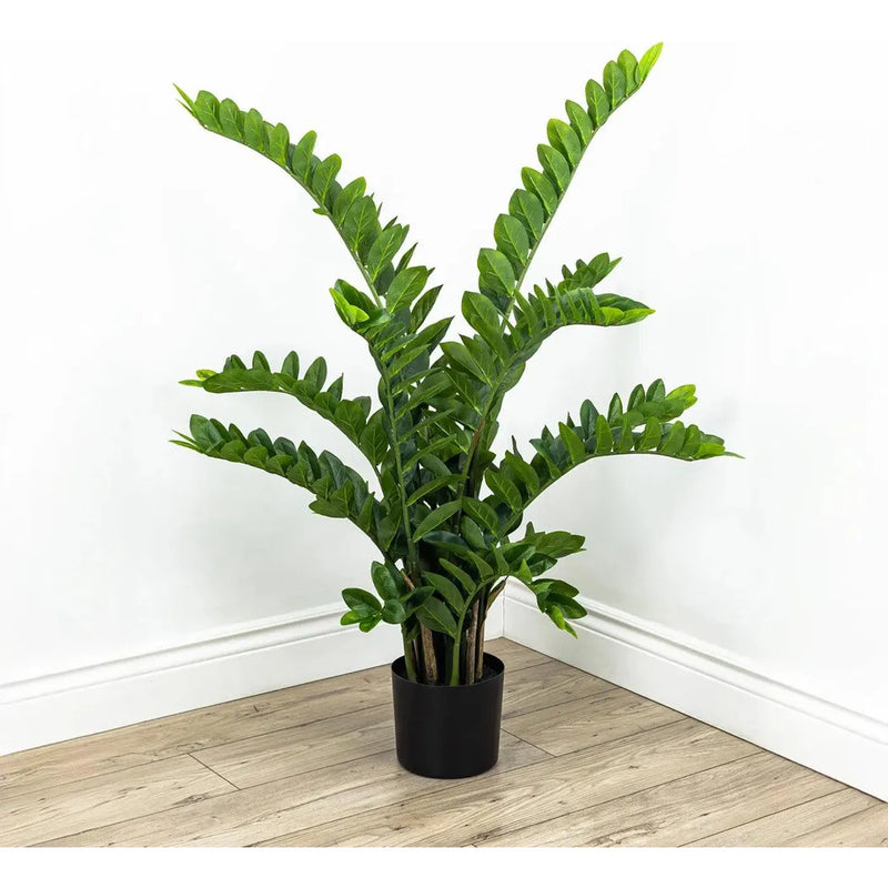 Le Present-Faux Botanical Green Indoor Zamio-Potted Plants-41" H-LOOMLAN