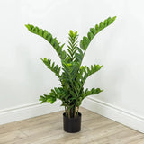 Le Present-Faux Botanical Green Indoor Zamio-Potted Plants-41" H-LOOMLAN