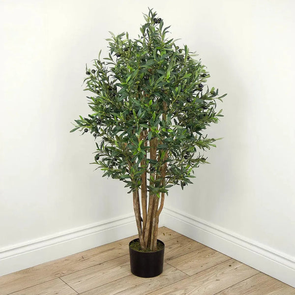 Faux Botanical Indoor Green Olive Tree-Artificial Trees-Le Present-LOOMLAN