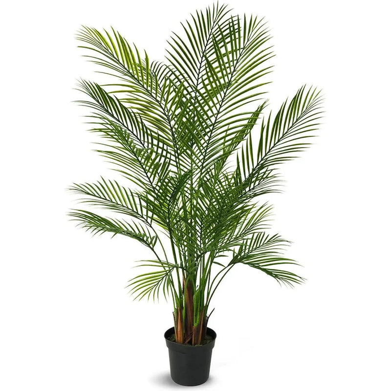 Faux Botanical Outdoor Green Areca Palm-Artificial Trees-Le Present-59" H-LOOMLAN