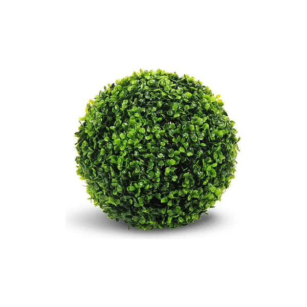 Le Present-Faux Botanical Outdoor Green Boxwood Ball-Faux Plants Accessories-10" H-LOOMLAN