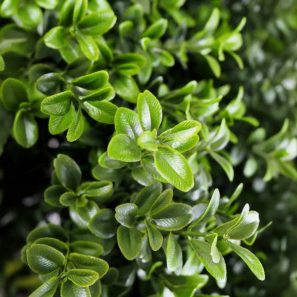 Le Present-Faux Botanical Outdoor Green Boxwood Tile-Faux Plants Accessories-LOOMLAN