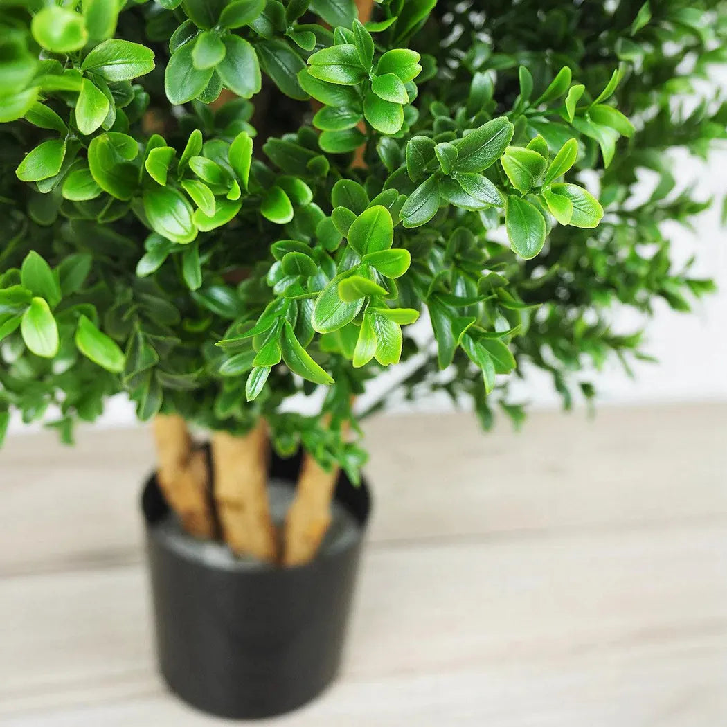 Faux Botanical Outdoor Green Boxwood Tree