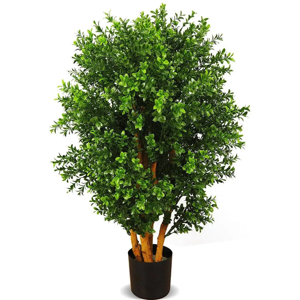 Faux Botanical Outdoor Green Boxwood Tree