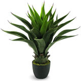 Le Present-Faux Botanical Outdoor Green Eulophia-Potted Plants-LOOMLAN