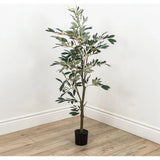 Faux Botanical Outdoor Green Olive Tree-Artificial Trees-Le Present-LOOMLAN