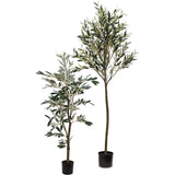 Faux Botanical Outdoor Green Olive Tree-Artificial Trees-Le Present-LOOMLAN