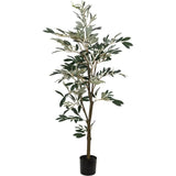 Faux Botanical Outdoor Green Olive Tree-Artificial Trees-Le Present-50" H-LOOMLAN