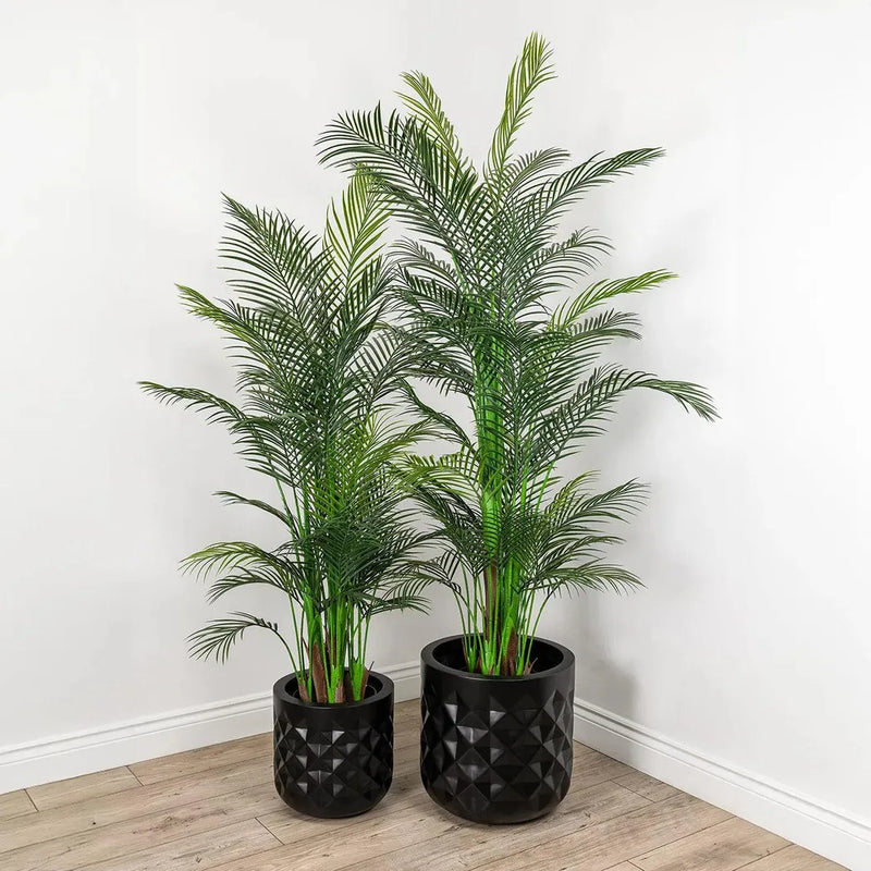 Faux Botanical Outdoor Green Palm Tree-Artificial Trees-Le Present-LOOMLAN