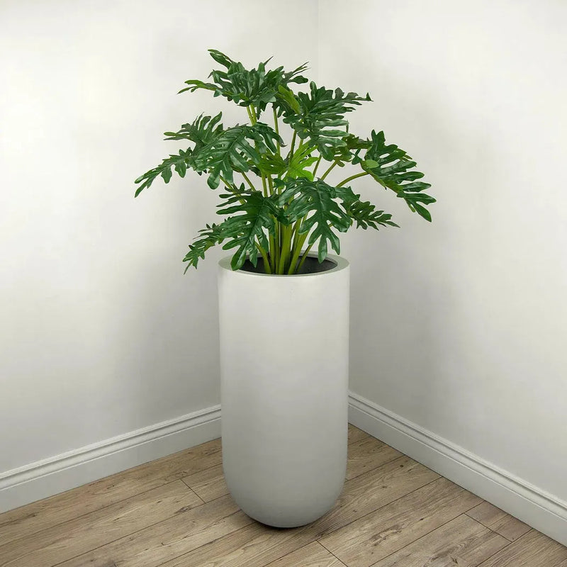 Le Present-Faux Botanical Outdoor Green Philodendron-Potted Plants-LOOMLAN