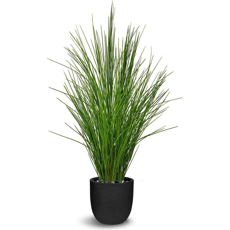 Le Present-Faux Botanical Outdoor Green Potted Grass-Potted Plants-LOOMLAN