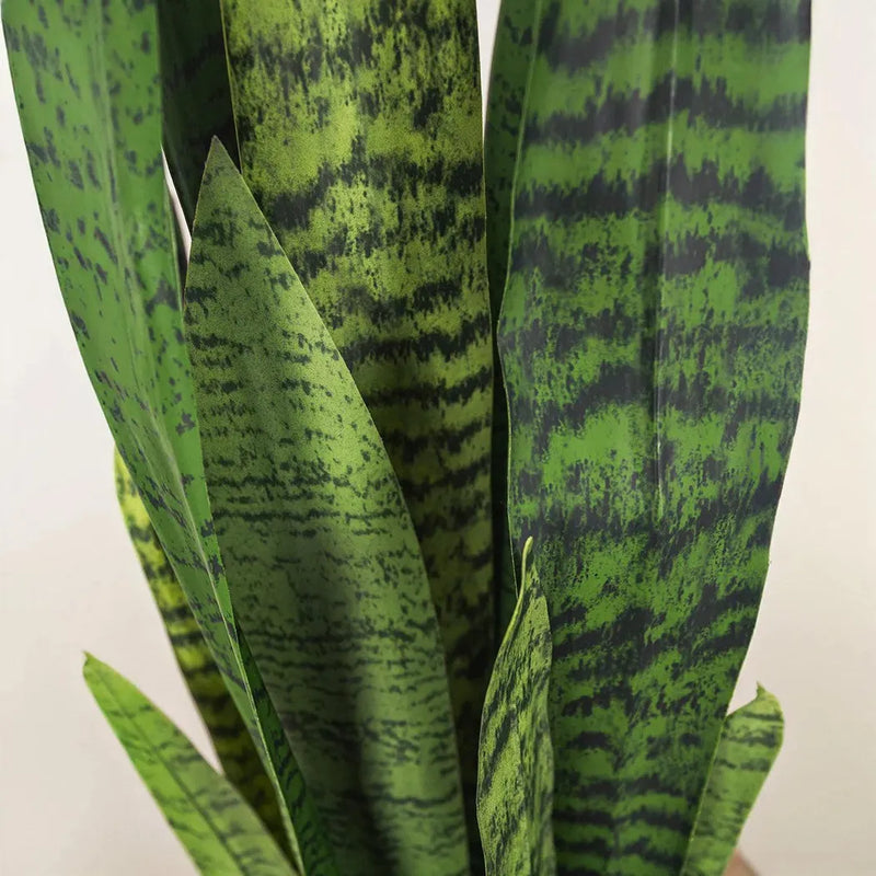 Le Present-Faux Botanical Outdoor Green Sansevieria-Potted Plants-Green-26" H-LOOMLAN