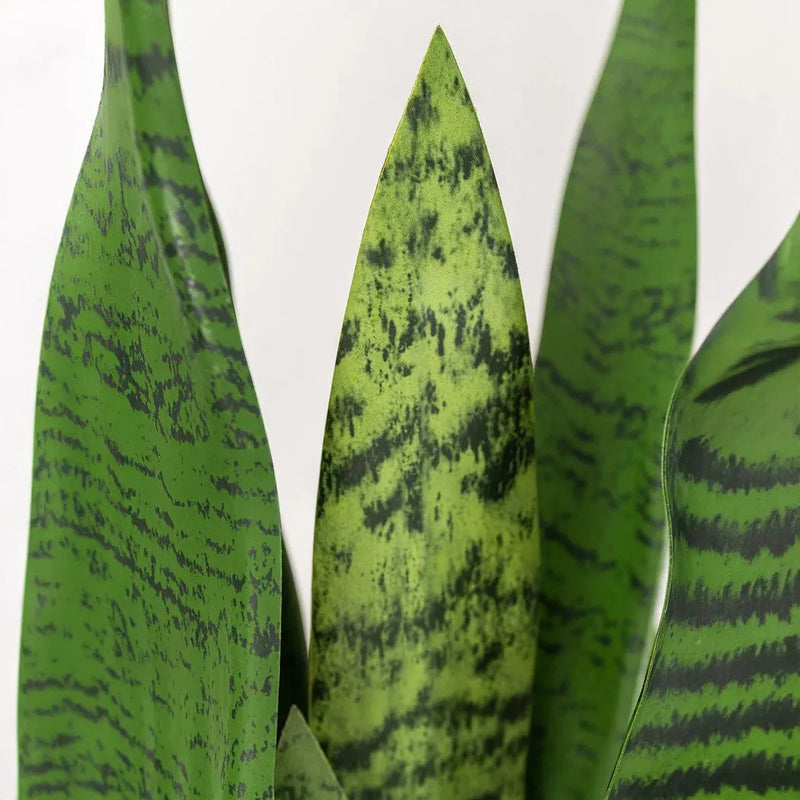 Le Present-Faux Botanical Outdoor Green Sansevieria-Potted Plants-Green-26" H-LOOMLAN