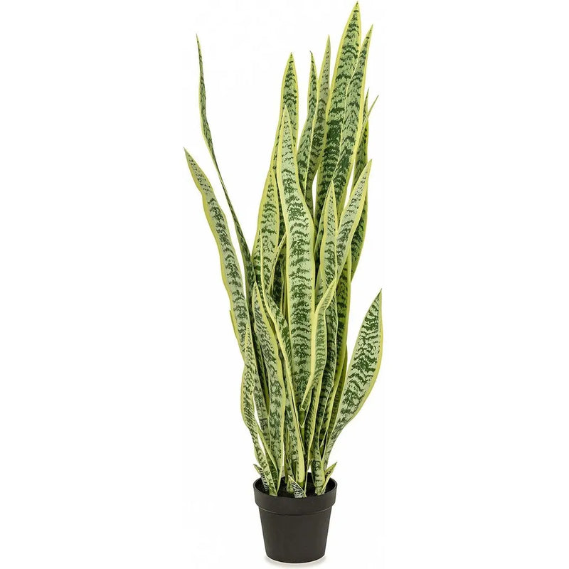 Le Present-Faux Botanical Outdoor Green Sansevieria-Potted Plants-Green, Yellow-52" H-LOOMLAN