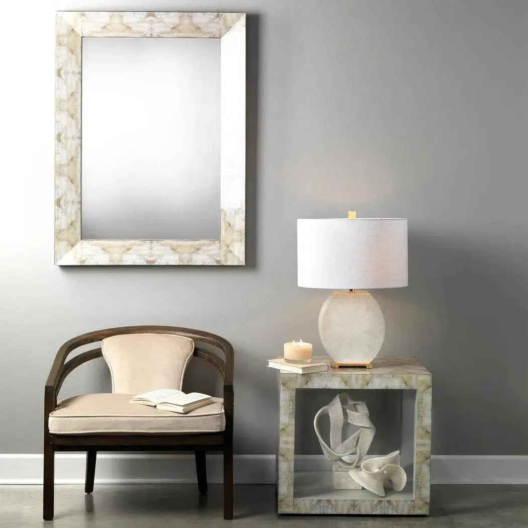 Faux Horn Rectangular Reversible Wall Mirror - Large