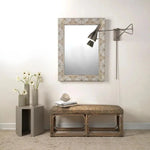 Faux Horn Rectangular Reversible Wall Mirror - Large