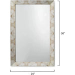 Faux Horn Rectangular Reversible Wall Mirror - Small