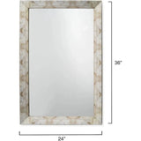 Faux Horn Rectangular Reversible Wall Mirror - Small