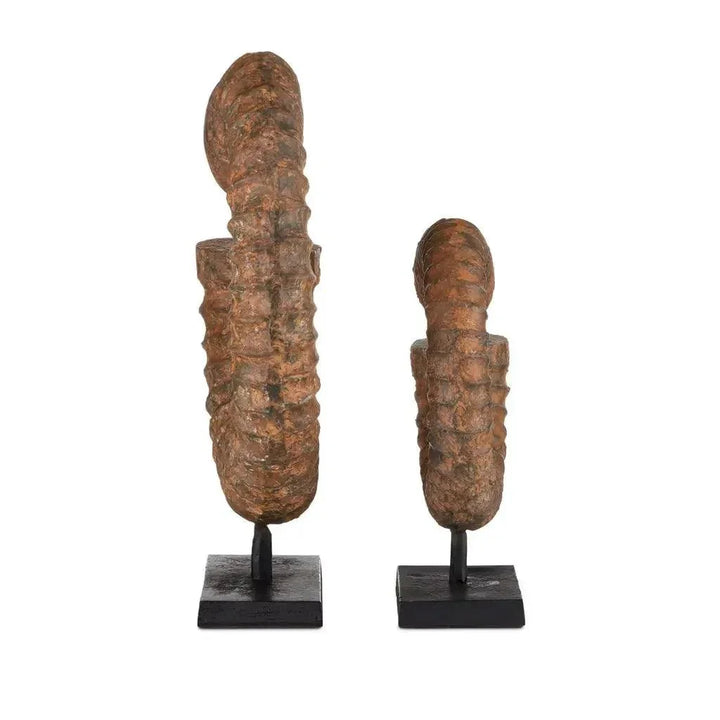 Faux Horn Set of 2 - LOOMLAN - Currey & Co - Statues & Sculptures