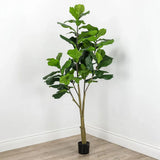 Faux Outdoor Green Fiddle Leaf Fig Tree-Artificial Trees-Le Present-LOOMLAN