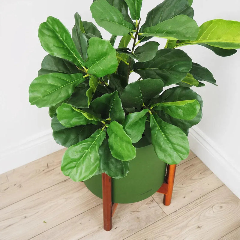 Faux Outdoor Green Fiddle Leaf Fig Tree-Artificial Trees-Le Present-LOOMLAN