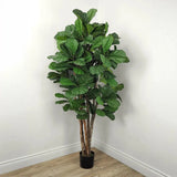 Faux Outdoor Green Fiddle Leaf Fig Tree-Artificial Trees-Le Present-LOOMLAN