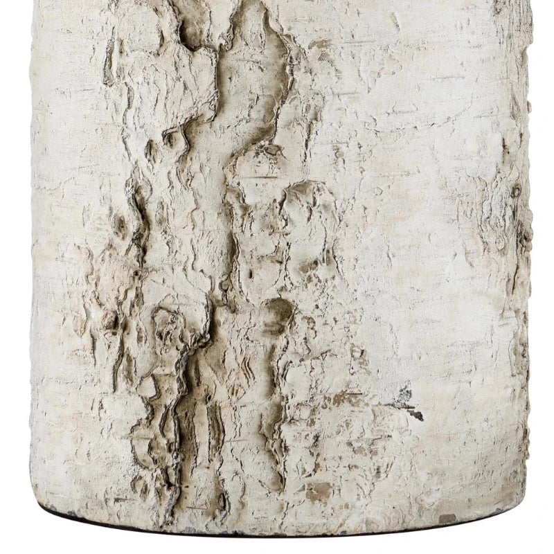 Faux Birch Rustic Cement Design Table Lamp