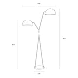 Faven Iron Based Black Floor Lamp-Floor Lamps-SUNPAN-LOOMLAN