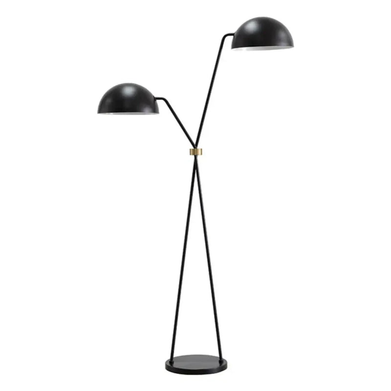 Faven Iron Based Black Floor Lamp-Floor Lamps-SUNPAN-LOOMLAN