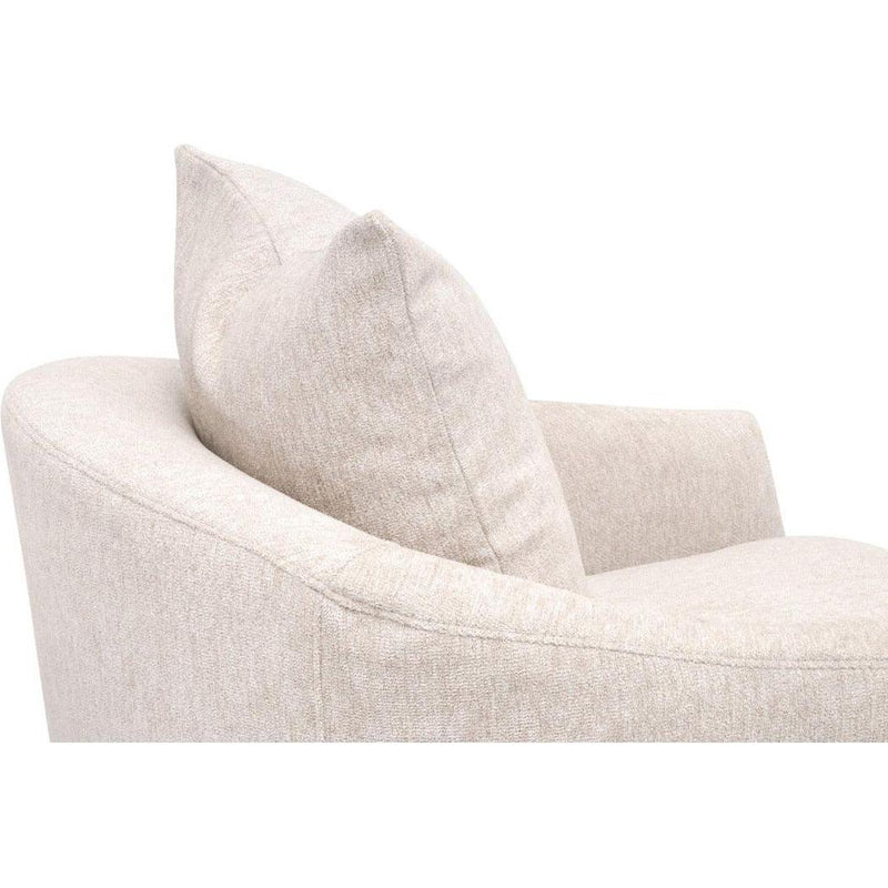 Faye Performance Fabric Slipcover Swivel Club Chair-Club Chairs-Essentials For Living-LOOMLAN