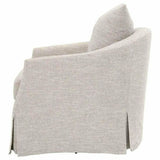 Faye Slipcover Swivel Club Chair Mineral Birch Club Chairs LOOMLAN By Essentials For Living