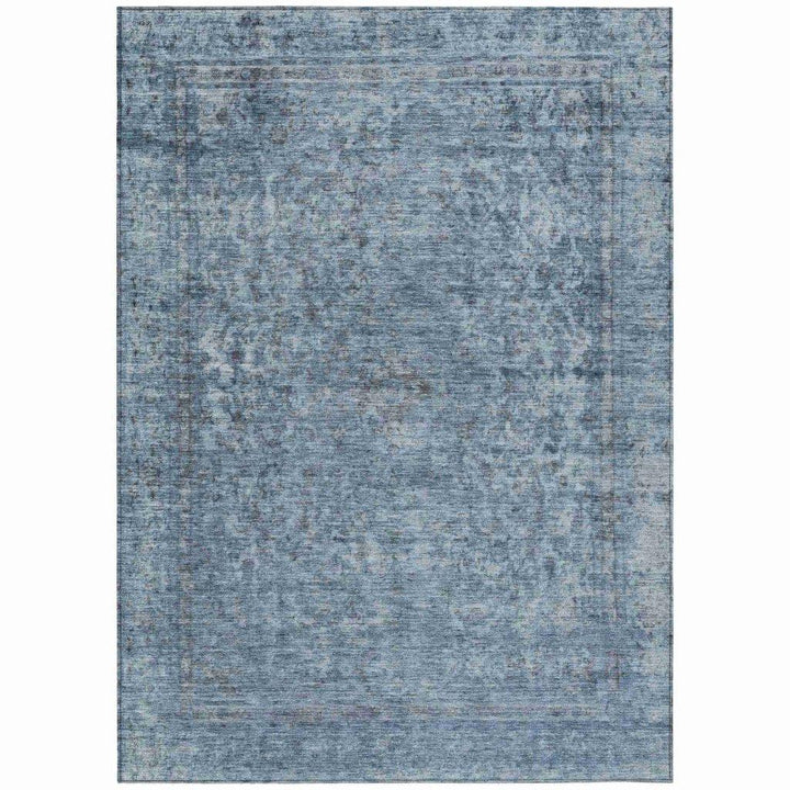 Felissae Blue Washable Indoor - Outdoor Rug - LOOMLAN - LOOMLAN Rugs - Outdoor Rugs