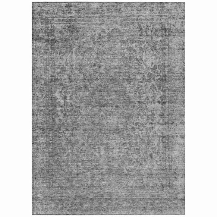Felissae Gray Washable Indoor - Outdoor Rug - LOOMLAN - LOOMLAN Rugs - Outdoor Rugs