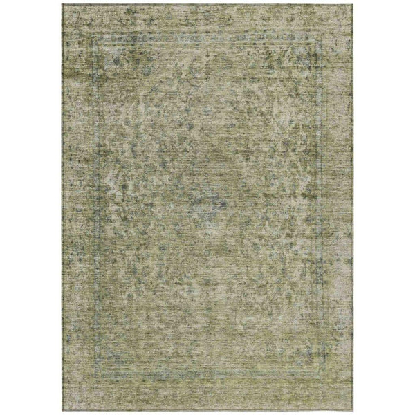 Felissae Green Washable Indoor - Outdoor Rug - LOOMLAN - LOOMLAN Rugs - Outdoor Rugs