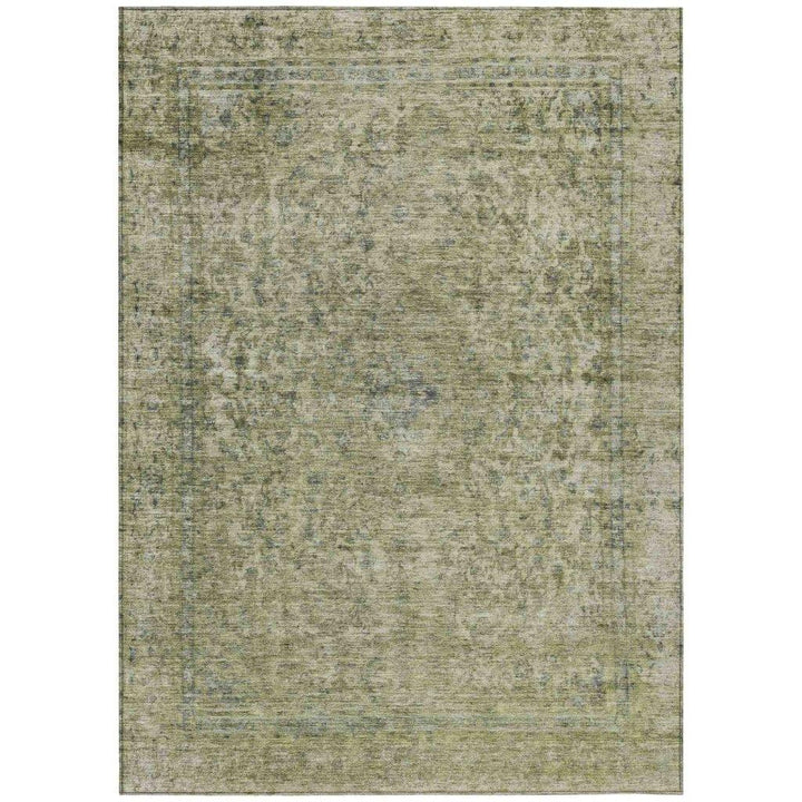 Felissae Green Washable Indoor - Outdoor Rug - LOOMLAN - LOOMLAN Rugs - Outdoor Rugs