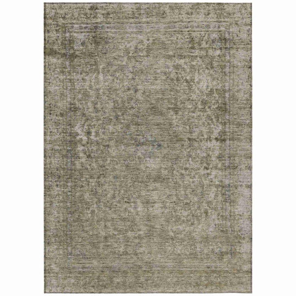 Felissae Pewter Washable Indoor - Outdoor Rug - LOOMLAN - LOOMLAN Rugs - Outdoor Rugs