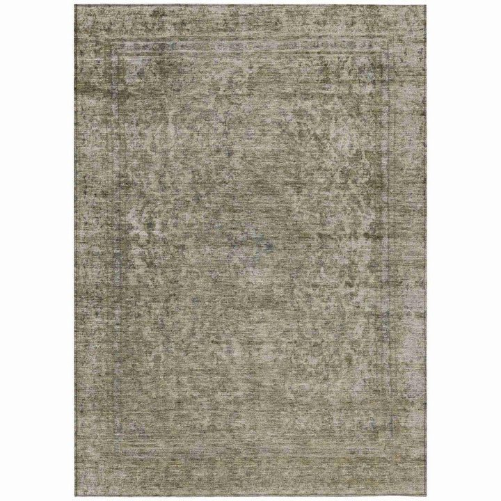 Felissae Pewter Washable Indoor - Outdoor Rug - LOOMLAN - LOOMLAN Rugs - Outdoor Rugs