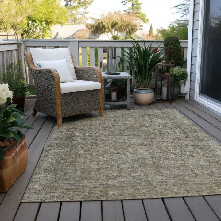 Felissae Pewter Washable Indoor - Outdoor Rug - LOOMLAN - LOOMLAN Rugs - Outdoor Rugs
