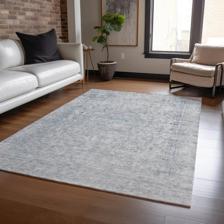 Felissae Silver Washable Indoor - Outdoor Rug - LOOMLAN - LOOMLAN Rugs - Outdoor Rugs