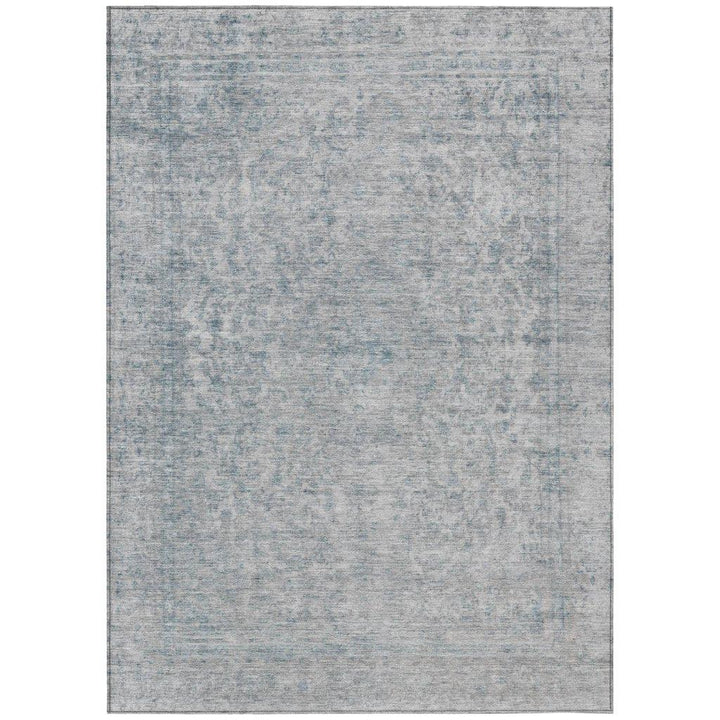 Felissae Silver Washable Indoor - Outdoor Rug - LOOMLAN - LOOMLAN Rugs - Outdoor Rugs