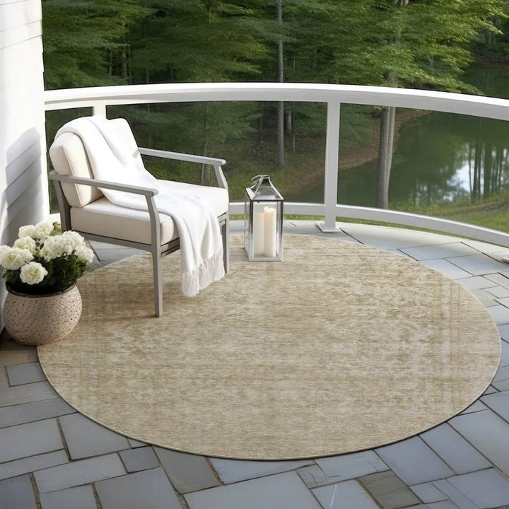 Felissae Tan Washable Indoor - Outdoor Rug - LOOMLAN - LOOMLAN Rugs - Outdoor Rugs