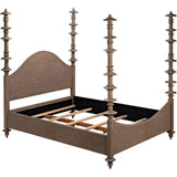 Ferrett Brown Wooden Bed Frame